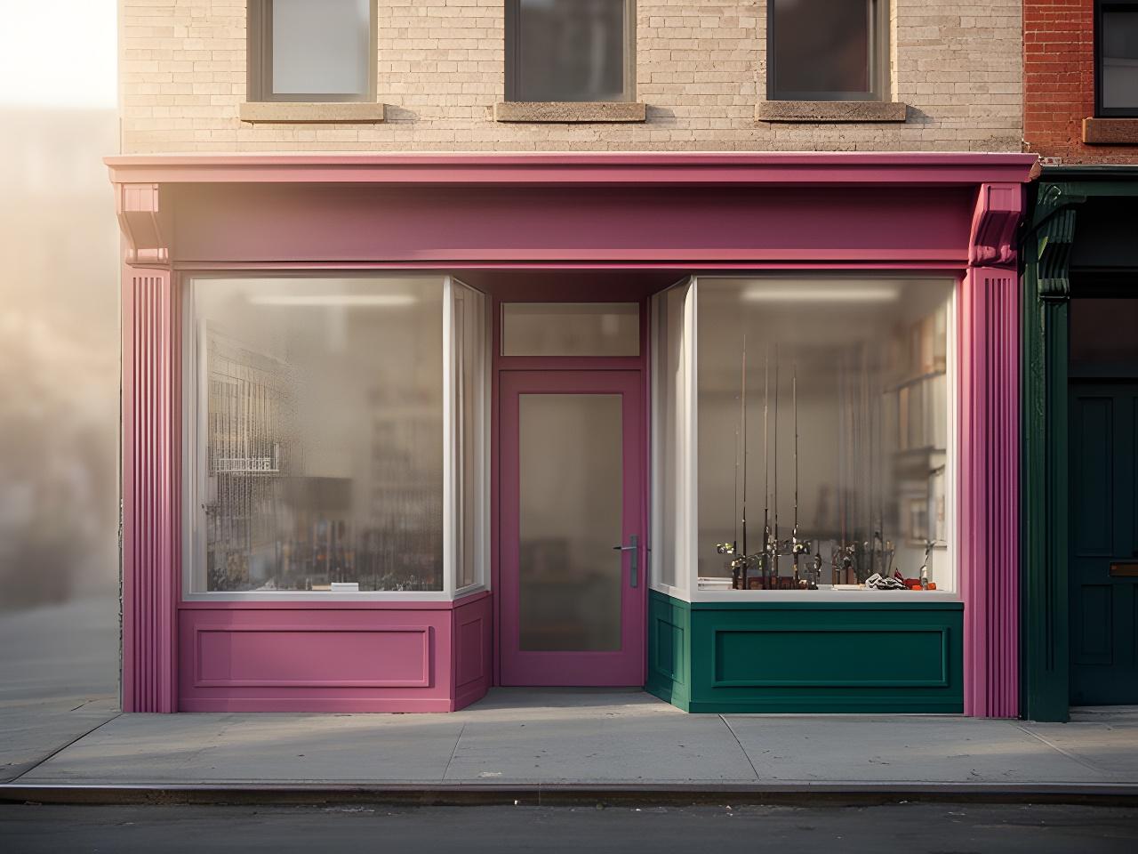 Welcoming fishing tackle storefront on Hancock Street with an open sign and neat window displays